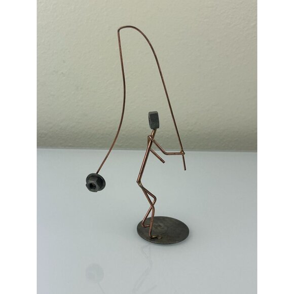 Rock Creek Metal Craft Nuts Wire Bolts Fly Fishing Art Welded Figure Eclectic - Picture 6 of 15
